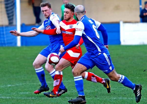 Lancaster City drew with Workington on Boxing Day. Picture: Tony North.