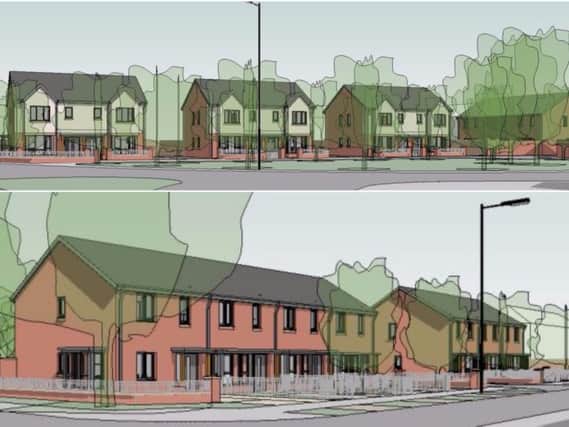 An artists impression of what the new homes on the site will look like. Photo: Pozzoni Architecture Ltd.