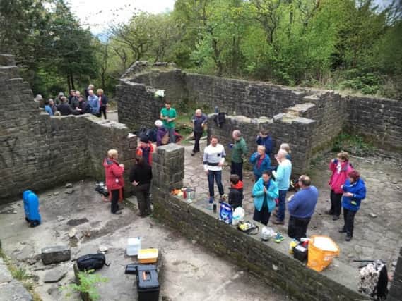 Conservation work underway at Rivington Terraced Gardens