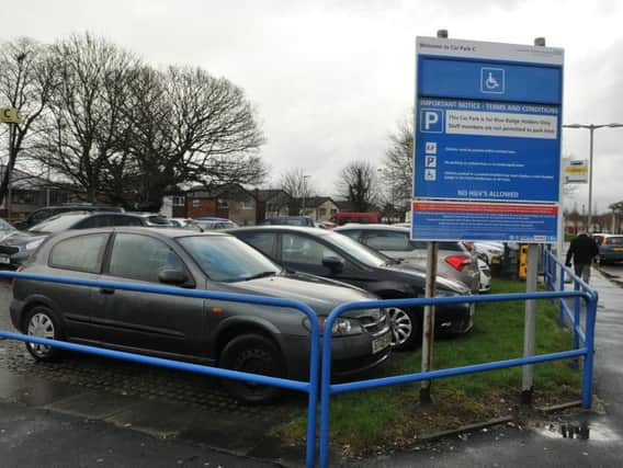 A car park at Royal Preston Hospital