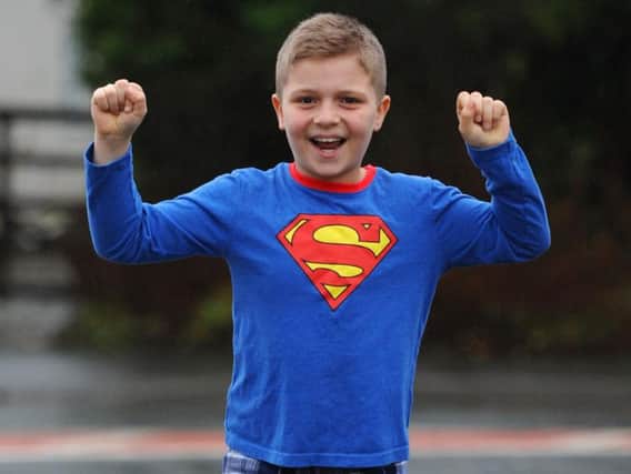 Eight-year-old Ethan Nagy has organised a charity fun run in aid of Cancer Research UK. Photo Neil Cross.