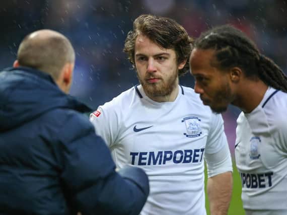 Alex Neil hands out instructions to Ben Pearson and Daniel Johnson during the defeat to Middlesbrough.