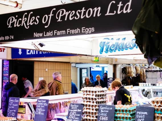 Pickles of Prestons old stall in the new defunct Preston Indoor Market. Photo via Preston Market.