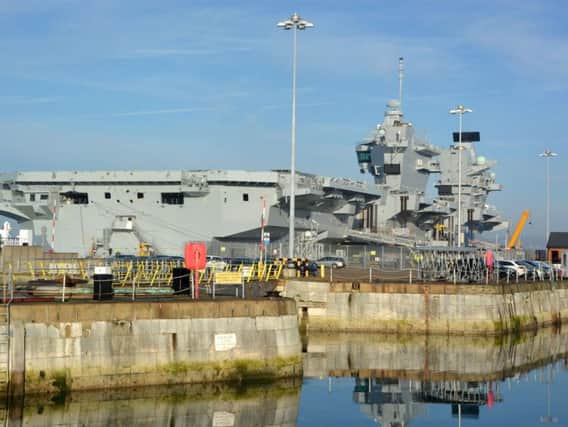 A correspondent writes about HMS Queen Elizabeth