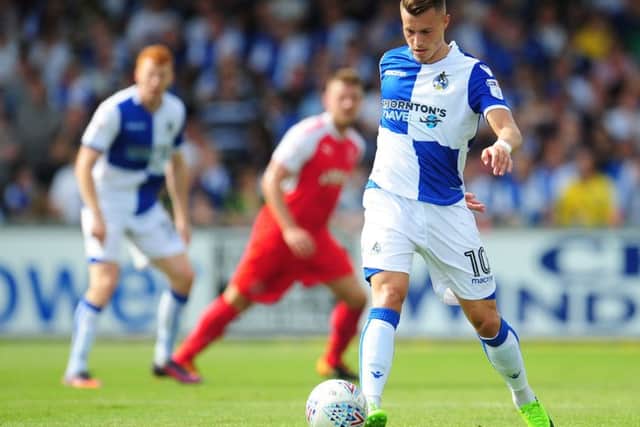 Billy Bodin in action for Bristol Rovers.