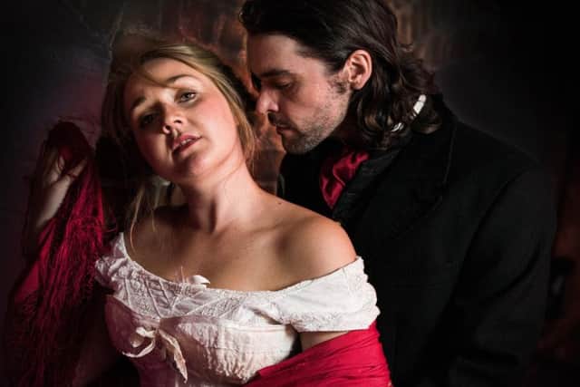 Paige Round and Jack Bannell in The Strange Case of Dr Jekyll and Mr Hyde