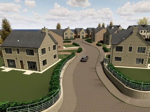 A CGI mock up of the incoming houses.