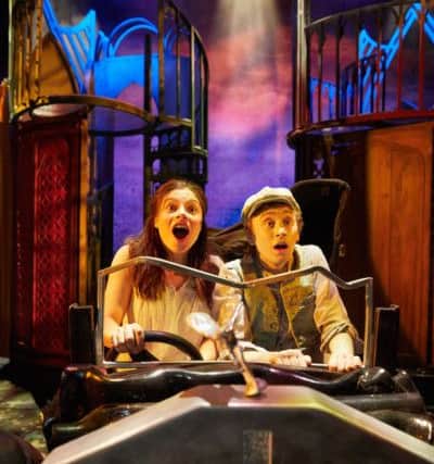 Awful Auntie by David Walliams at Birmingham Stage Company. Stella drives the 1919 Rollys Royce