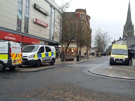Police and ambulance services were called out to Fishergate
