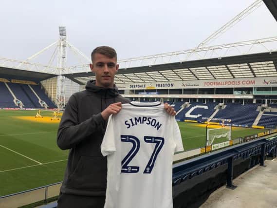 PNE have signed Connor Simpson from Hartlepool