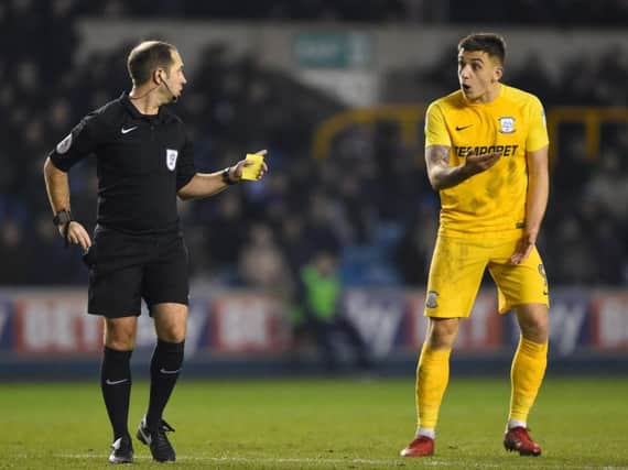 Jordan Hugill voices his opinion to the referee