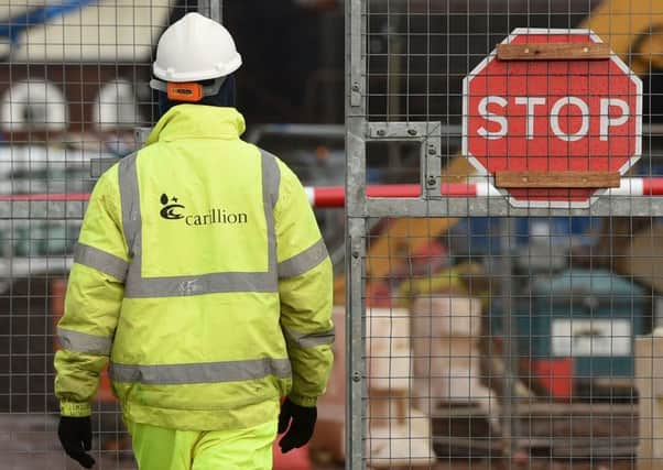 A Carillion worker on a project
