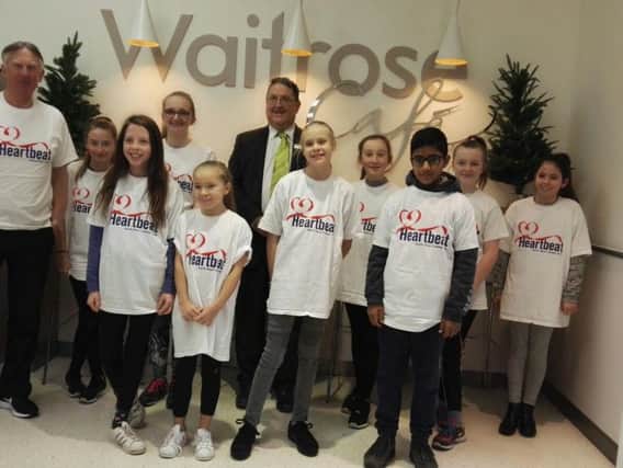 Youngsters raise funds for Heartbeat