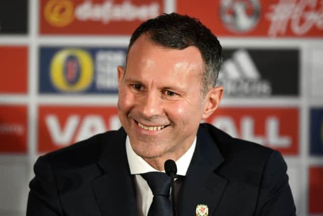 New Wales manager Ryan Giggs during a press conference at Hensol Caste.
