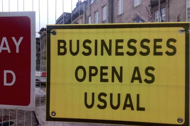 Businesses on Lancaster Road are still open