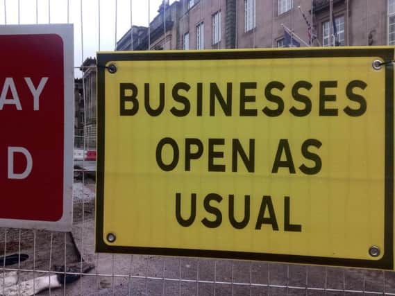 Businesses on Lancaster Road are still open
