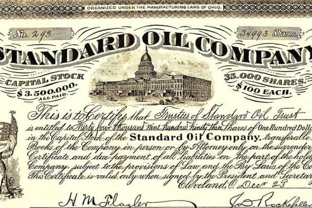Standard Oil Company shares bond
