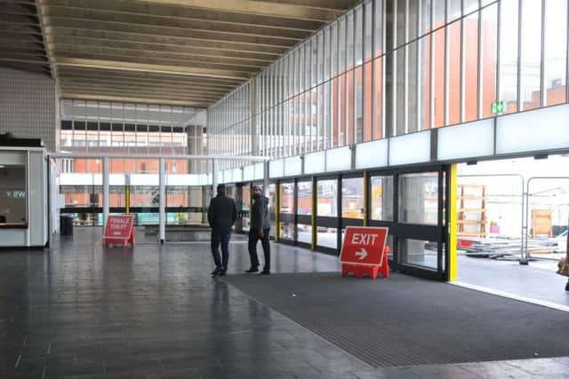 The bus station is undergoing a major refurbishment project