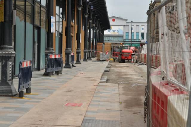 Photo Neil Cross The new Preston market hall taking shape