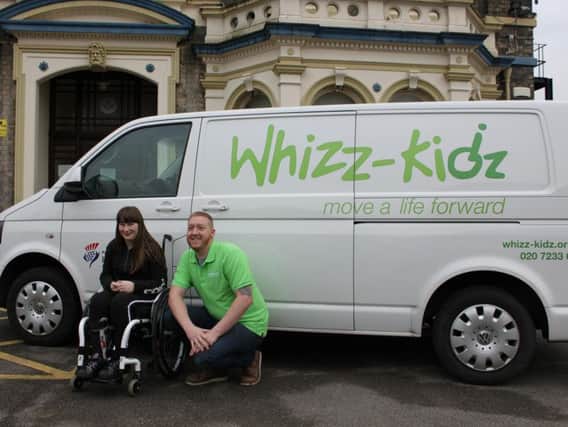 Libby Tipper and Jonathan Richards from Whizz Kidz.