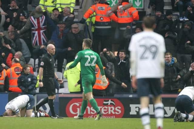 North End after conceding the equaliser against Birmingham