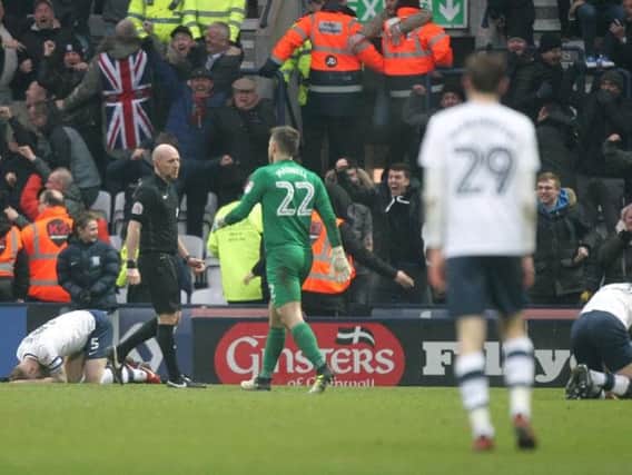 North End after conceding the equaliser against Birmingham