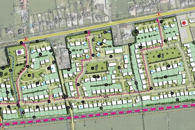 CGI plans of the site on land off Garstang Road, Barton.