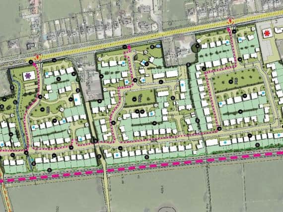 CGI plans of the site on land off Garstang Road, Barton.