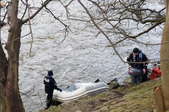 Police were spotted on the banks of the Ribble PIC: Philberto