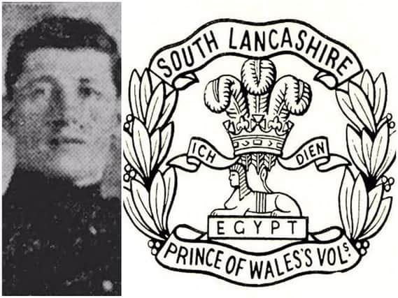 RSM Edward Nicholson, of the South Lancashire Regiment