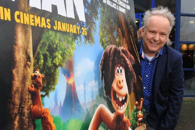 Photo Neil Cross
Wallace and Gromit creator Nick Park hosting a private screening of his new film 'Early Man' at Preston Odeon  for friends, family, and 80 people from the Sir Tom Finney Soccer Centre