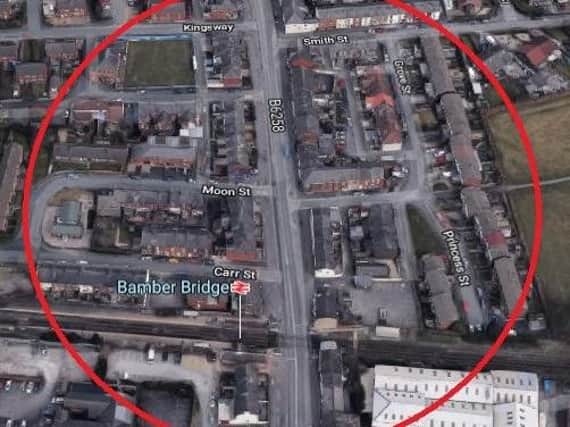 The area where the flasher was spotted