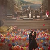 Kals Kats on stage at Blackpool Tower Ballroom in a scene from Phantom Thread