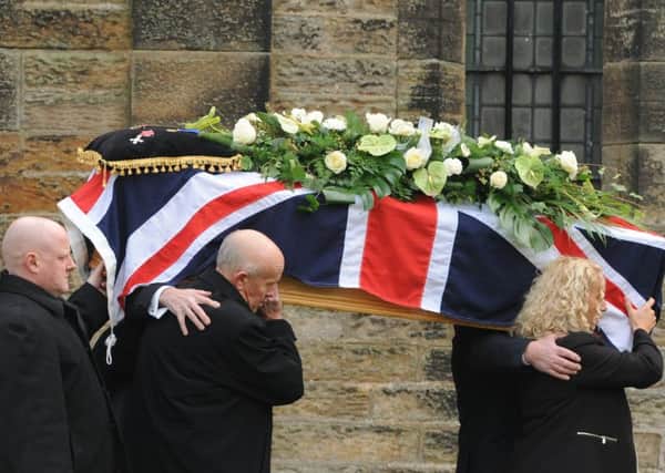 Photo Neil Cross
Funeral of former South Ribble Mayor George Woods at St Saviour C Of E Church, Bamber Bridge