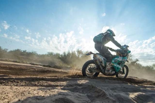 Lyndon in a previous Dakar Rally. He has now started and finished three races.