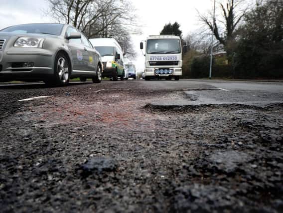 Potholes on Ringway, Preston