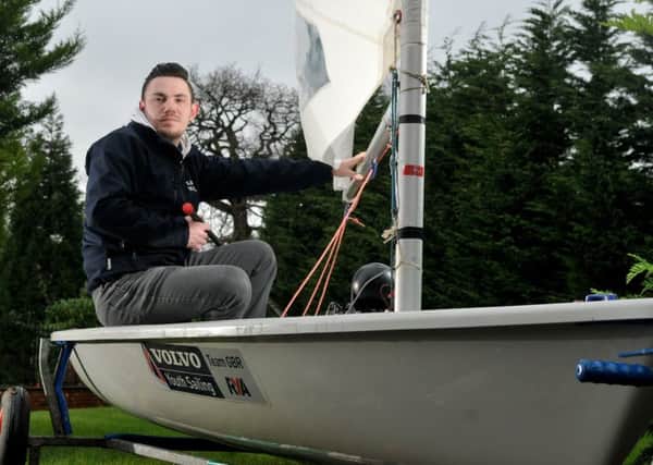 Robert Murray in his new sailing boat.