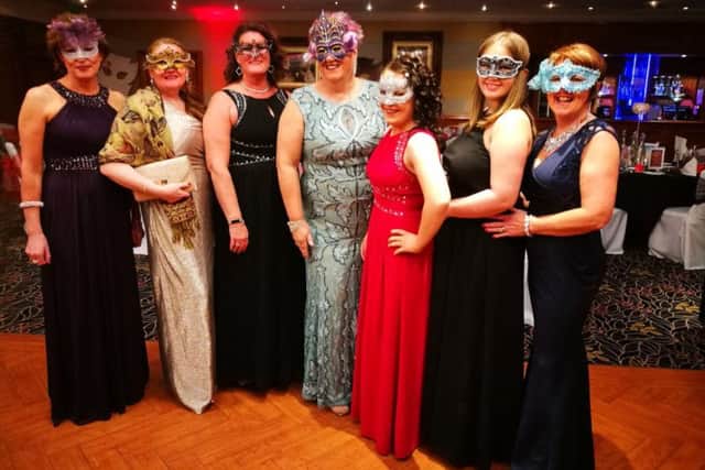 Members of Gregson Green enjoy masquerade fun at Leyland Hallmark Hotel