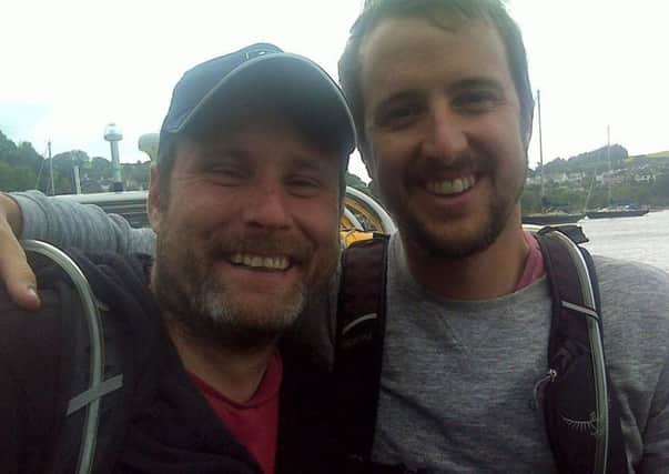 Dan Murphy and Joe Appleton celebrate being winners of Channel 4's Hunted