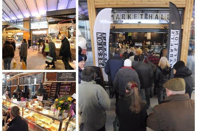 Preston's new market hall opened its doors yesterday