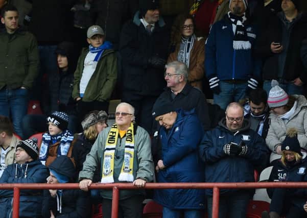 North End fans out in numbers at Brentford last Saturday