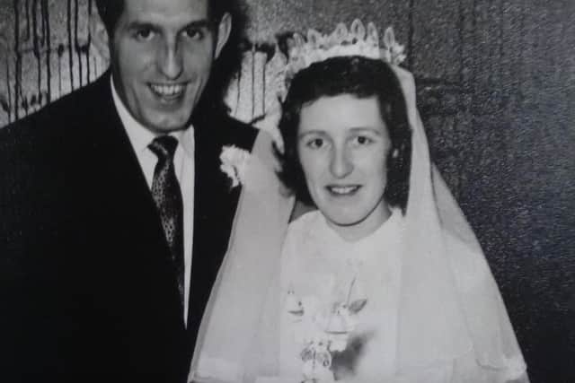 John and Dorothy Davies on their wedding day