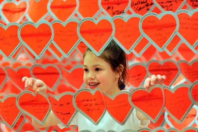 The British Heart Foundation (BHF) breaks The Guinness World Records Title for the worlds longest chain of paper hearts.
