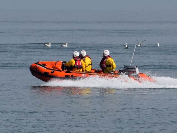 The RNLI craft on a previous mission