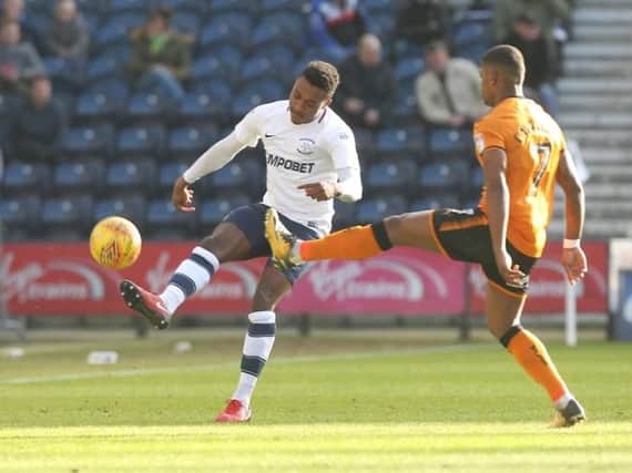 Darnell Fisher in action against Wolves.