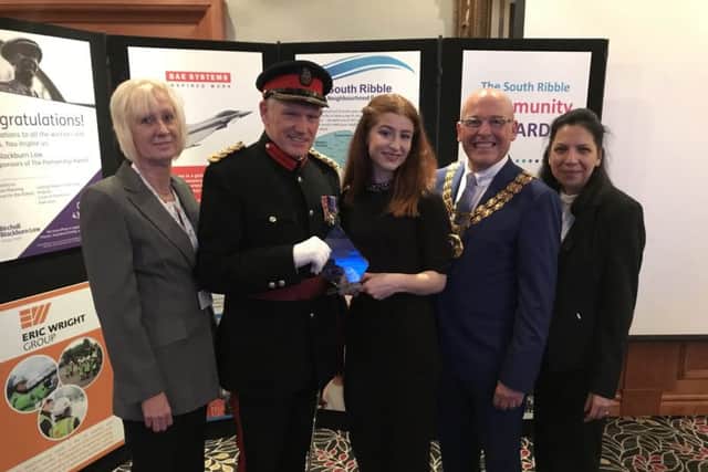 Hannah Croft wins South Ribble Community Awards volunteer of the year award