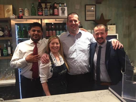 The team at Cobblers Cafe in Garstang town centre