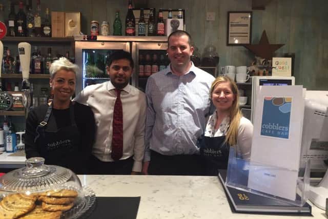 The team at Cobblers Cafe in Garstang town centre