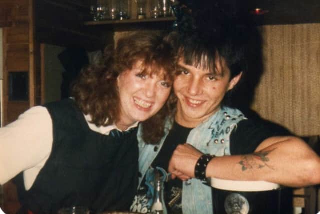 Steve Taylor with his then wife Kim, at The Royal Oak, Chorley