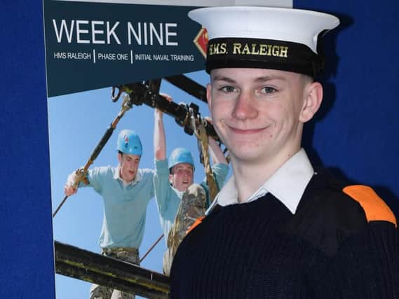 Mason O'Brien, 17, has joined the navy